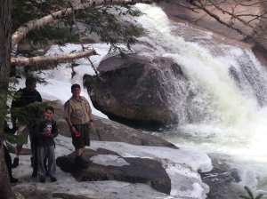 Three scouts Franconia Falls